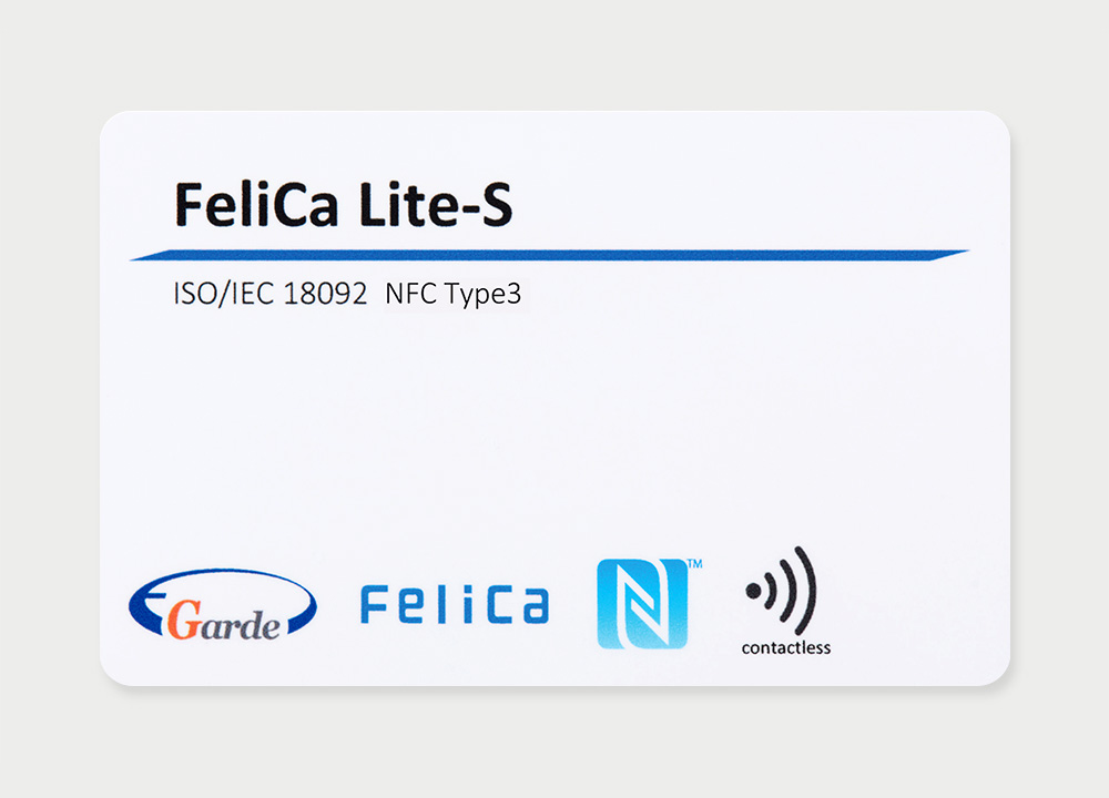 100枚 IDｍ 16桁 黒文字印字 フェリカカード FeliCa Lite-S 白無地 RC-S966 フェリカ ライトS 勤怠管理 入退 - 1